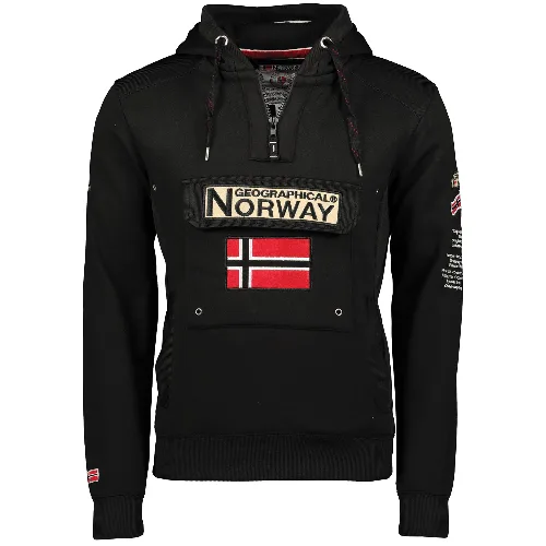 Bluza z kapturem z kieszenią kangurką Geographical Norway Gymclass