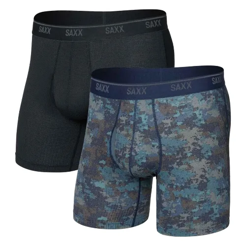 Bokserki - Quest Quick-Dry Mesh - 2-pack Matrix Camo/Czarny