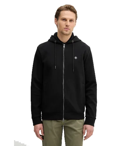 BOSS bluza rozpinana z kapturem męska z bawełną C-Spence 01