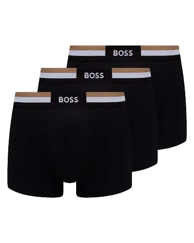 BOSS bokserki męskie z bawełną Trunk 3P Motion 3-pack