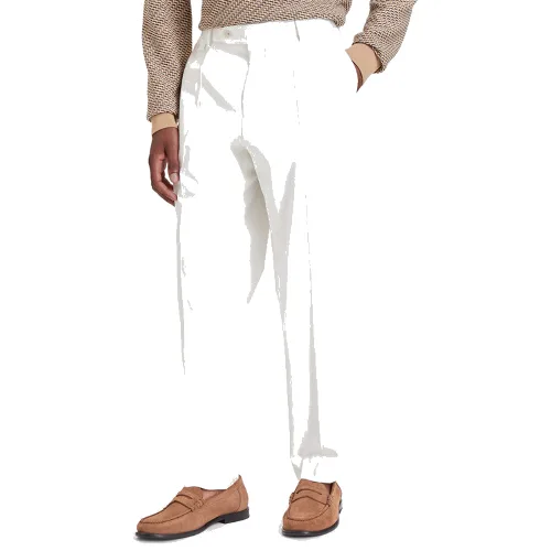 BOSS Chinosy H-Perin 50567533 Kremowy Regular Fit