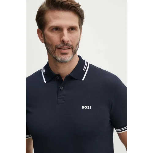 BOSS Green polo męskie z bawełną Paul