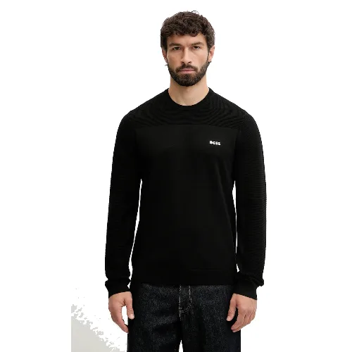 BOSS Green sweter z dodatkiem wełny KN_Momentum-X CN