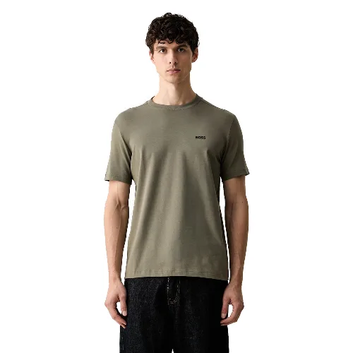 BOSS Green T-shirt męski bawełniany z elastanem Tee