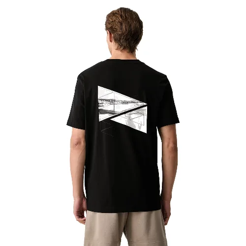 BOSS Green T-shirt męski bawełniany z elastanem TS_Network Photo