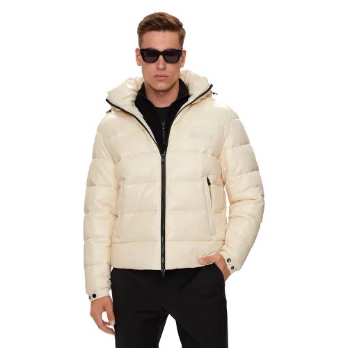 BOSS Kurtka zimowa H-Calando1 50520200 Écru Regular Fit