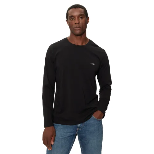 Boss Longsleeve Mix&Match 50515390 Czarny Regular Fit
