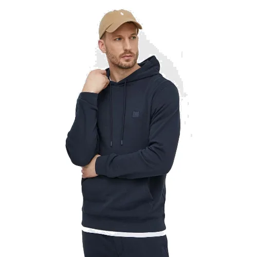 BOSS Orange bluza z kapturem męska bawełniana Wetalk