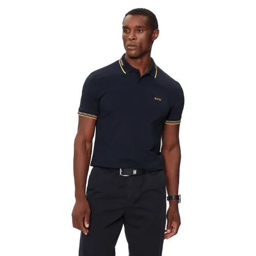 Boss Polo Paul 50506193 Granatowy Slim Fit