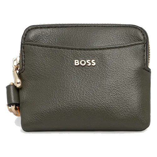 BOSS portfel damski z imitacji skóry Sandy Zip Cardholder