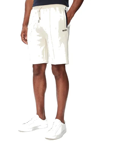 BOSS Szorty sportowe Sense 50566917 Kremowy Regular Fit