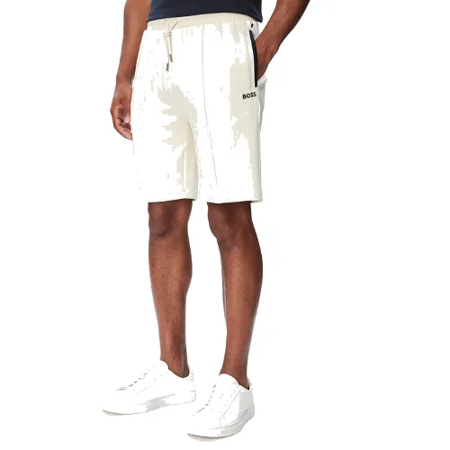 BOSS Szorty sportowe Sense 50566917 Kremowy Regular Fit