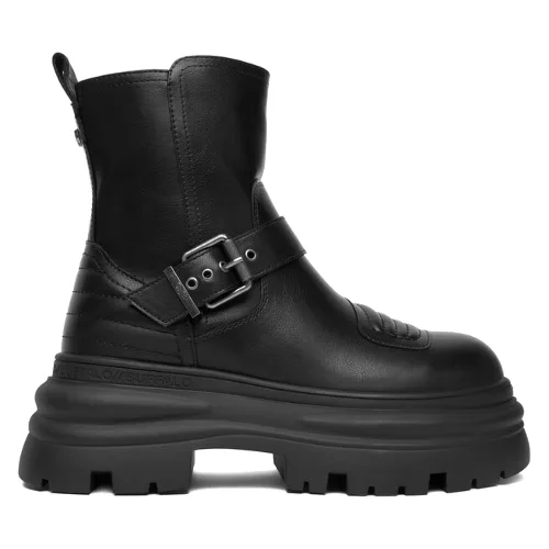 Botki Buffalo Dione Biker Boot Mid 1270127 Czarny