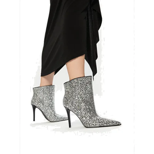 Botki Steve Madden Sentinel-R SM11003450 Srebrny