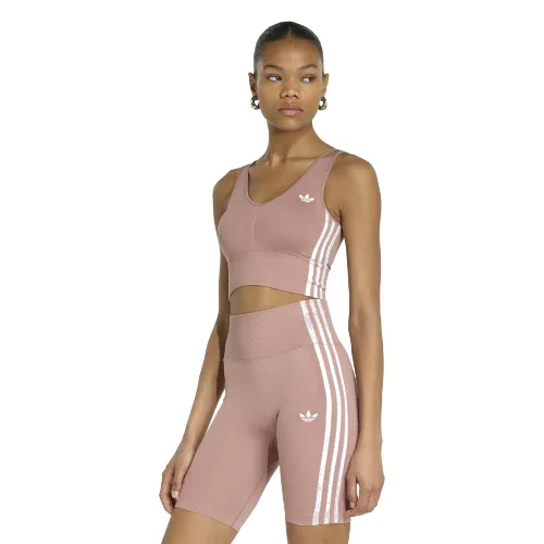 BRALETKA ESSENTIALS 3 STRIPES SEAMLESS