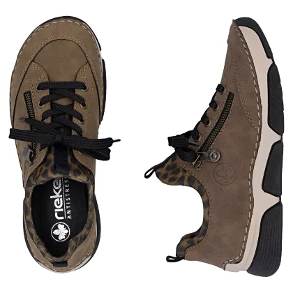 Brązowe półbuty wsuwane Rieker 45973-24 sneakersy damskie r. 37
