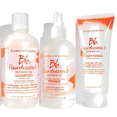 Bumble and bumble Hairdresser's Invisible Oil Shampoo & Conditioner with Heat/UV Primer Bundle