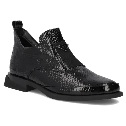 Buty damskie botki skórzane na płaskim Filippo płaskie lakierowane r.38
