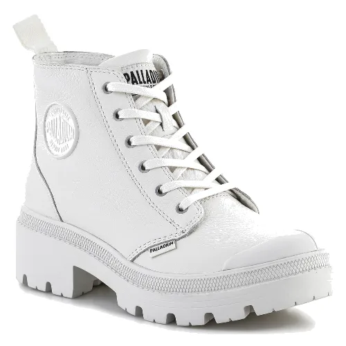Buty damskie PALLADIUM PALLABASE LEATHER WHITE/BLACK M 96905-102-M