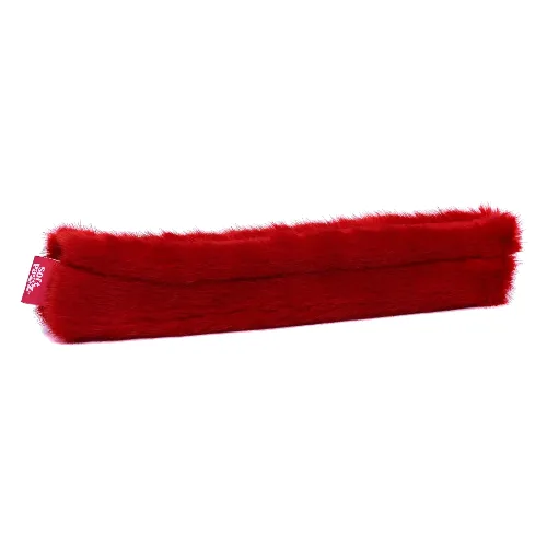 Buty do hokeja na lodzie/sztuczne futro - czerwone