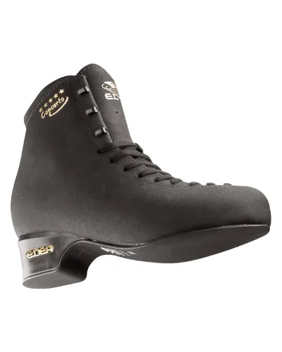 Buty do jazdy na łyżwach EDEA CONCERTO, czarne, szerokość: D