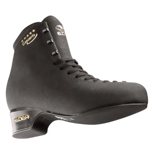 Buty do jazdy na łyżwach EDEA CONCERTO, czarne, szerokość: D