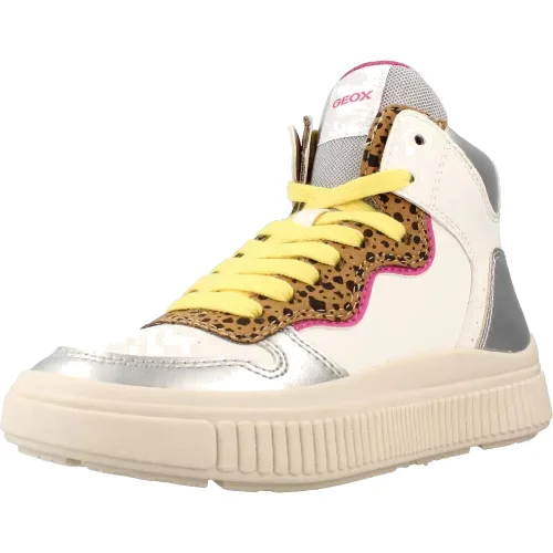 Buty GEOX J LAQUINNY GIRL Biały