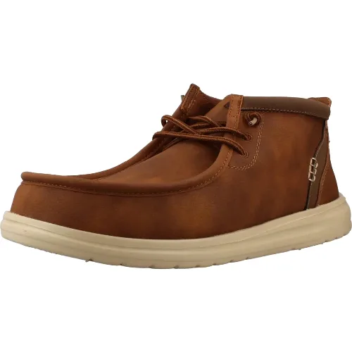 Buty HEY DUDE HD42051 WALLY MID GRIPR CLASSIC Jasnobrązowy