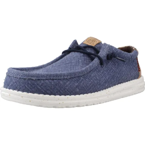 Buty HEY DUDE WALLY PALM JUTE Niebieski