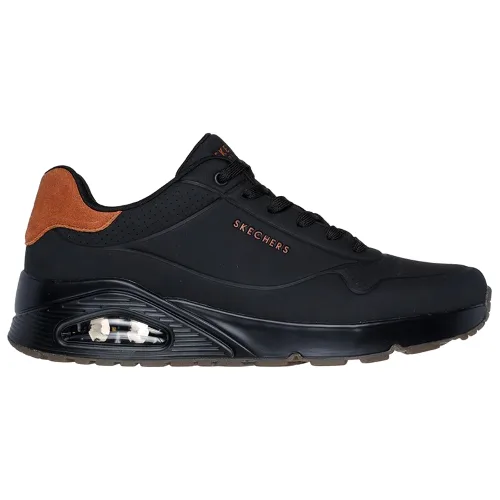 Buty męskie Skechers Uno Suited On Air 183004BBK - czarne