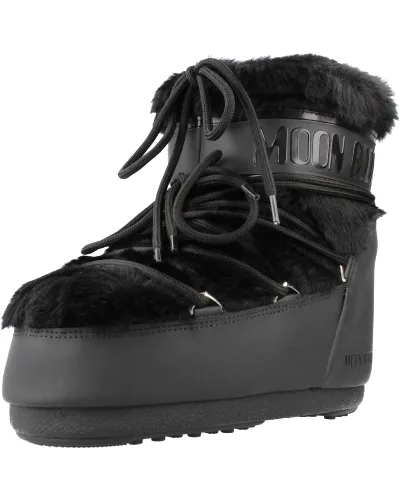 Buty MOON BOOT MB ICON LOW FAUX FUR Czarny