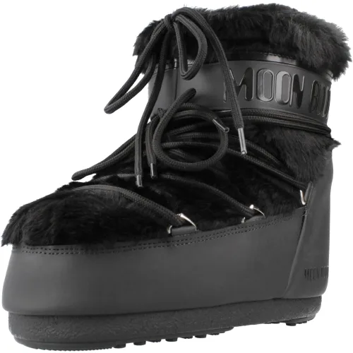 Buty MOON BOOT MB ICON LOW FAUX FUR Czarny