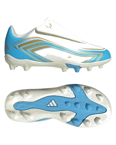 Buty piłkarskie F50 Messi Club z zapięciem na rzep na twardą nawierzchnię (FG) / na nawierzchnie mieszane (MG)