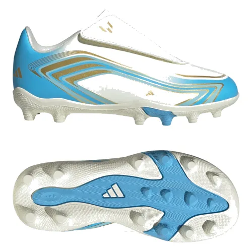 Buty piłkarskie F50 Messi Club z zapięciem na rzep na twardą nawierzchnię (FG) / na nawierzchnie mieszane (MG)