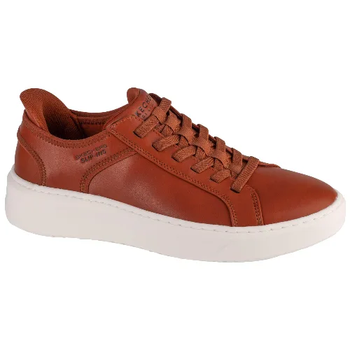 Buty SKECHERS COURT BREAK SLIP-INS Brązowy