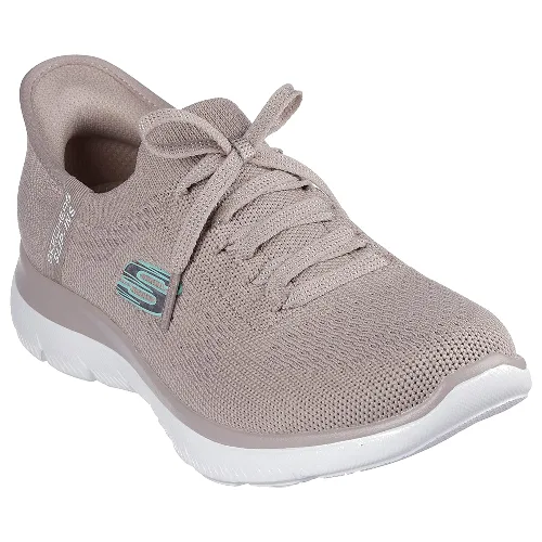 Buty SKECHERS SLIP-INS - SUMMITS NEW DAILY Brązowy