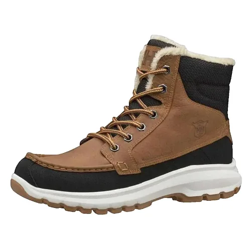 Buty trekkingowe Helly Hansen z brązowej skóry nubukowej