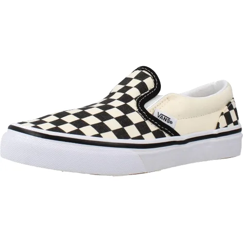 Buty VANS CLASSIC SLIP-ON CHECKERBOARD Biały