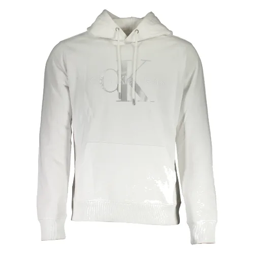 CALVIN KLEIN BIAŁA MĘSKA BLUZA BEZ ZAMKA