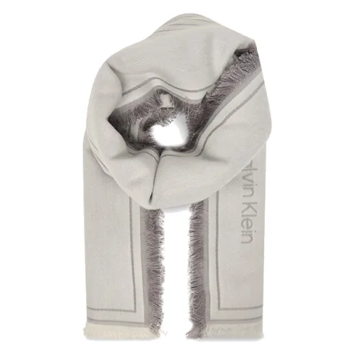 Calvin Klein Chusta Emblem Graphic Lw Square Scarf LV04F8073G Szary