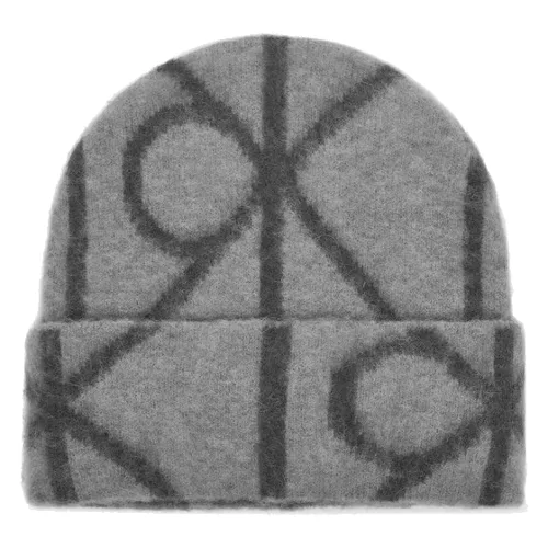 Calvin Klein Czapka Emblem Aop Brushed LV04D8071G Szary