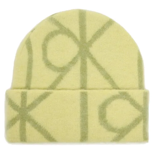 Calvin Klein Czapka Emblem Aop Brushed LV04D8071G Zielony