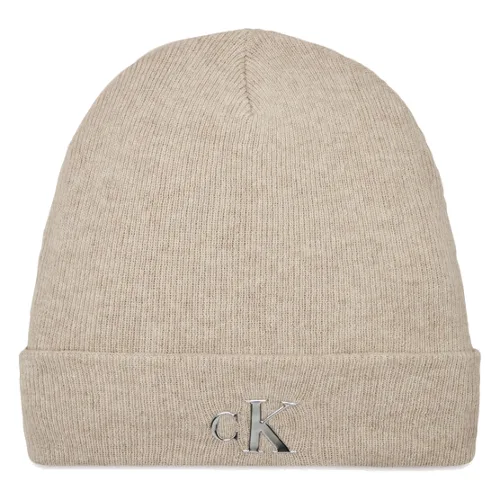 Calvin Klein Jeans Czapka Minimal Monogram Beanie K60K611542 Szary