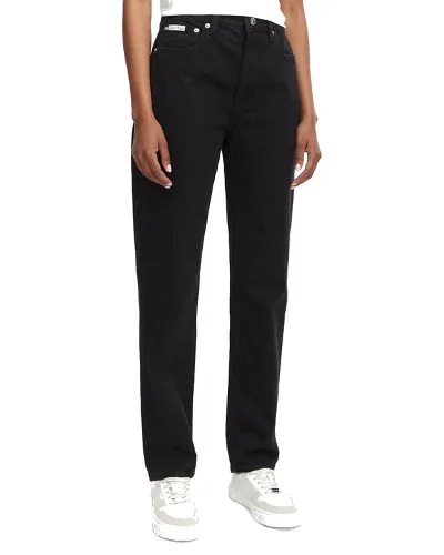 Calvin Klein Jeans Jeansy New Mom Jean LV047D843G Czarny Mom Fit