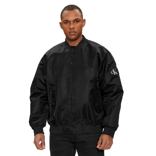 Calvin Klein Jeans Kurtka bomber J30J325110 Czarny Relaxed Fit