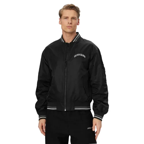 Calvin Klein Jeans Kurtka bomber LV04RF510G Czarny Regular Fit