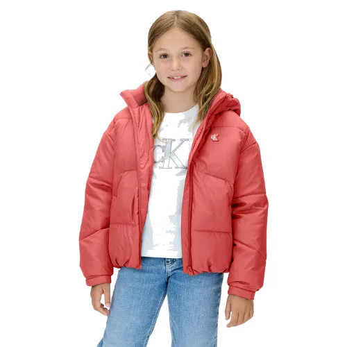 Calvin Klein Jeans Kurtka zimowa IG0IG02056 Różowy Regular Fit