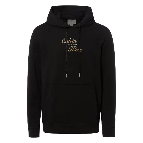 Calvin Klein Jeans sweter z kapturem Mężczyźni Bawełna (100%) czarny