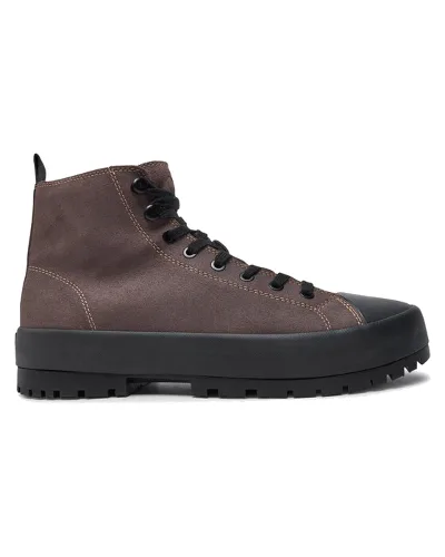 Calvin Klein Jeans Trapery Lugged Hybrid High Laceup Auth YM0YM01092 Brązowy