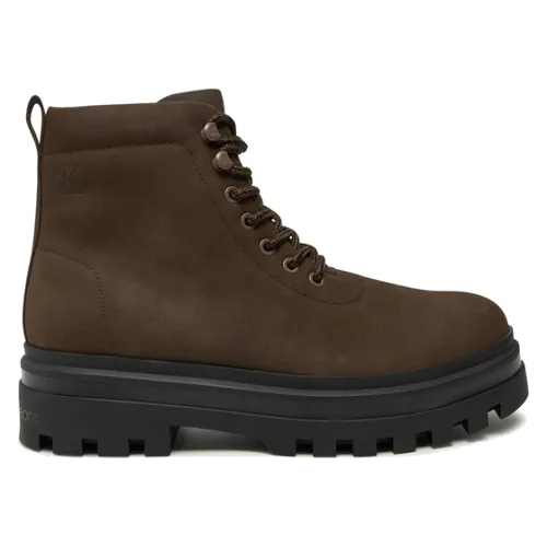 Calvin Klein Jeans Trapery Lugged Laceup Boot Oxf Hiking Nb YM0YM01076 Brązowy